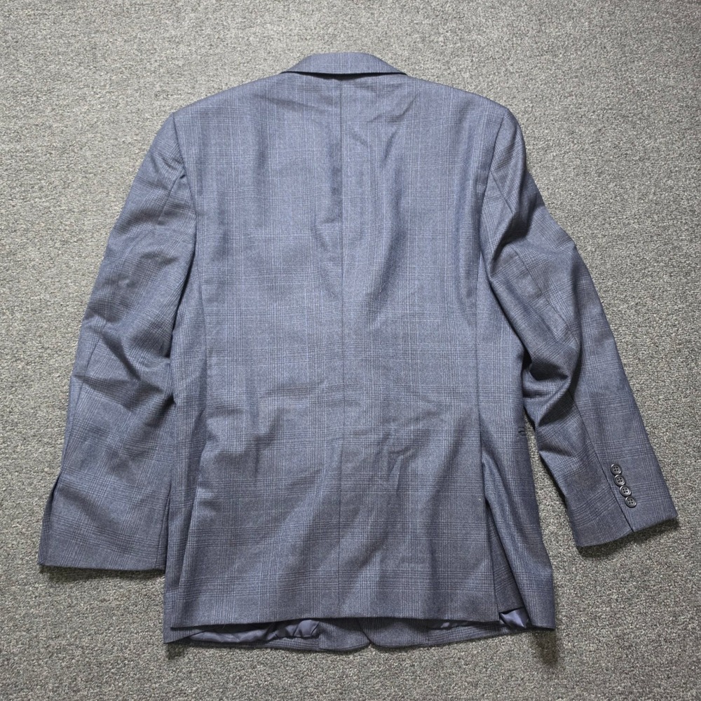 Jos‎ A Bank Blazer Blue Glen Plaid Mens 42R 100% Wool Signature Collection Coat - Picture 7 of 8